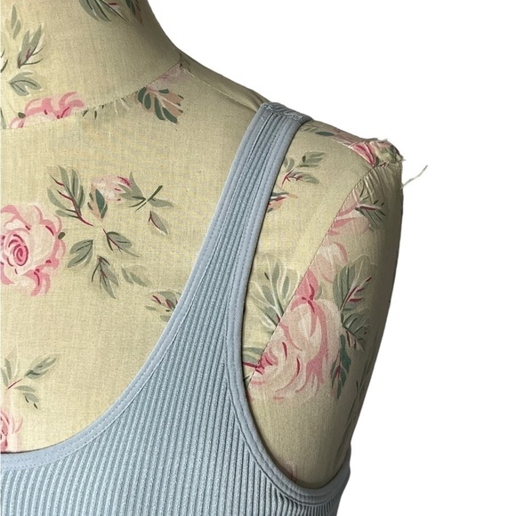 SPIRITUAL GANGSTER Seamless Top Crop Bra, light Blue, size M/L - Picture 5 of 15